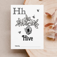 Animaux des bois ABC Coloration Activité du Baby s