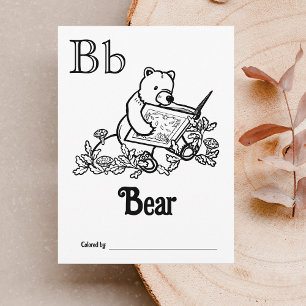 Carte Postale Animaux des bois ABC Coloration Activité du Baby s