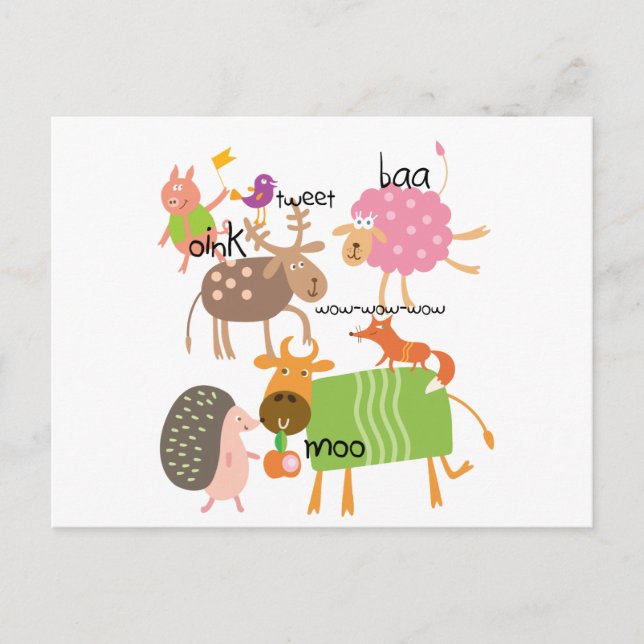 Carte Postale Animaux stupides (Devant)