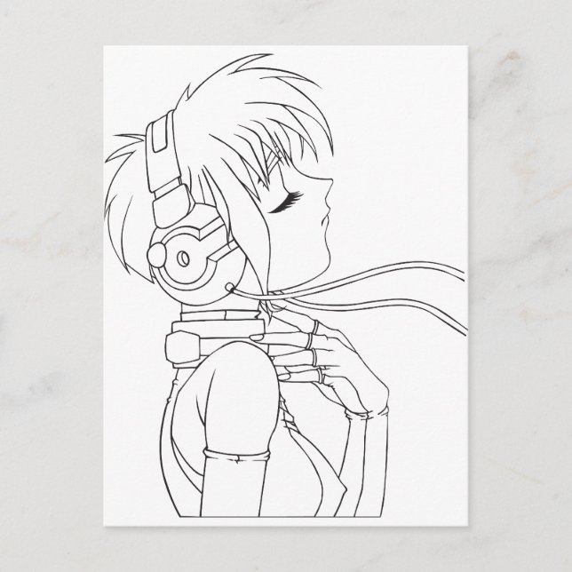 Carte Postale Anime Girl (Devant)