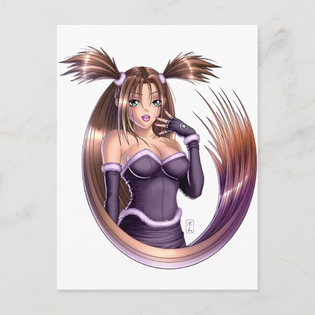 Carte Postale Anime Girl - Nikki (Devant)