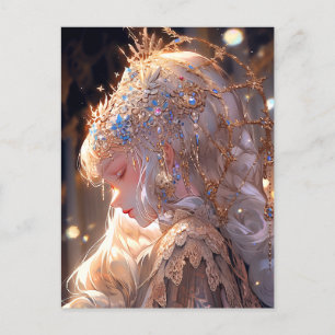 Carte Postale Anime Princess Girl Imaginaire Art