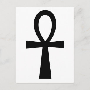 Carte Postale Ankh égyptien Hiéroglyphes Symboles de vie Clé de 