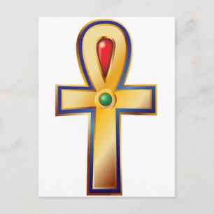 Carte Postale Ankh- le symbole égyptien antique de la vie