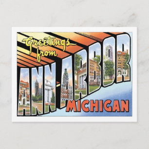 Carte Postale Ann Arbor Michigan Travel America City