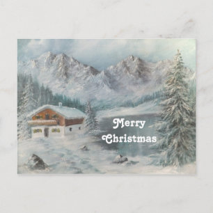 Carte Postale Ann Hayes Peinture Bavarois Snow Dre