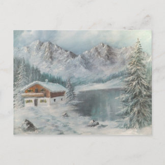 Carte Postale Ann Hayes Peinture Bavarois Snow Dre