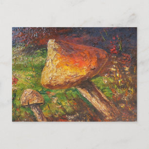 Carte Postale Ann Hayes Peinture Champignons
