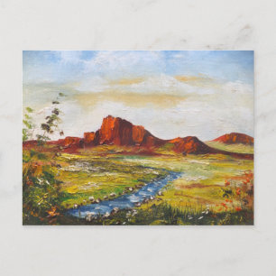Carte postale Ann Hayes Peinture Red Rock Canyan