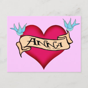 Carte Postale Anna - T-shirts et cadeaux personnalisés en tatoua