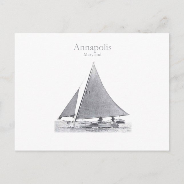 Carte Postale Annapolis Skipjack (Devant)