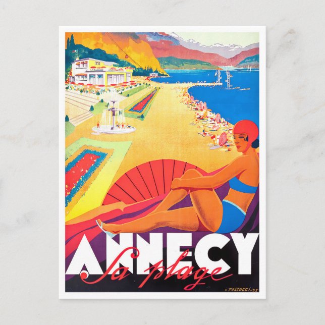 Carte Postale Annecy France voyage vintage (Devant)