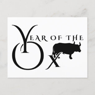 Carte Postale Année du bœuf
