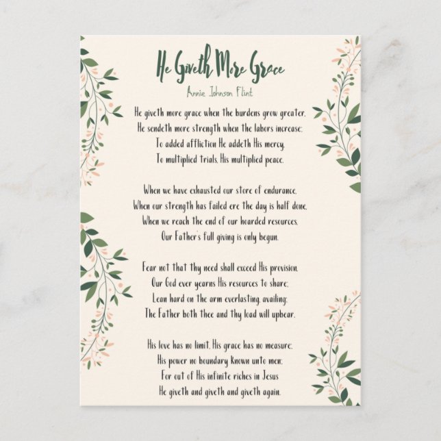 Carte Postale Annie Johnson Flint Il Donne Plus De (Devant)