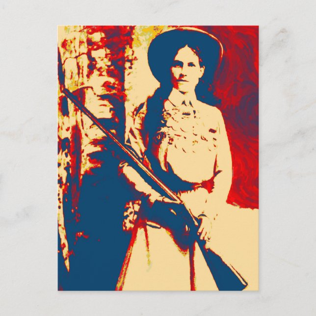 Carte Postale Annie Oakley Oil Grunge PostCard (Devant)