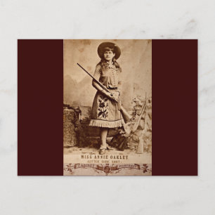 Carte Postale Annie Oakley Sepia