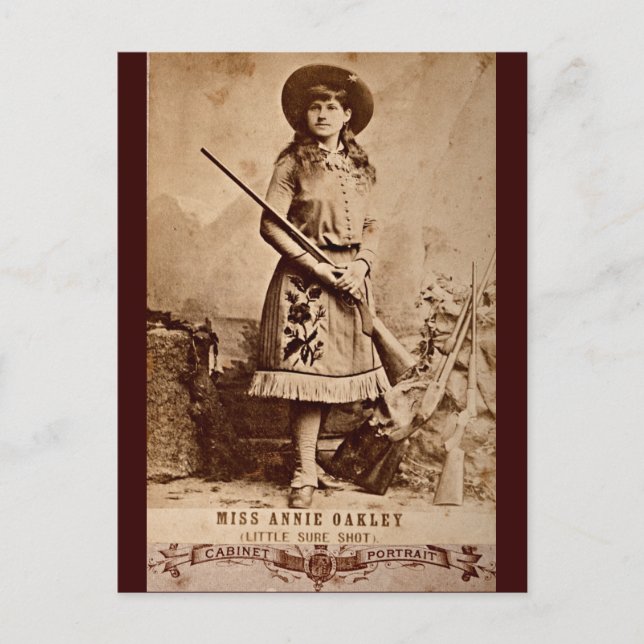 Carte Postale Annie Oakley Sepia (Devant)
