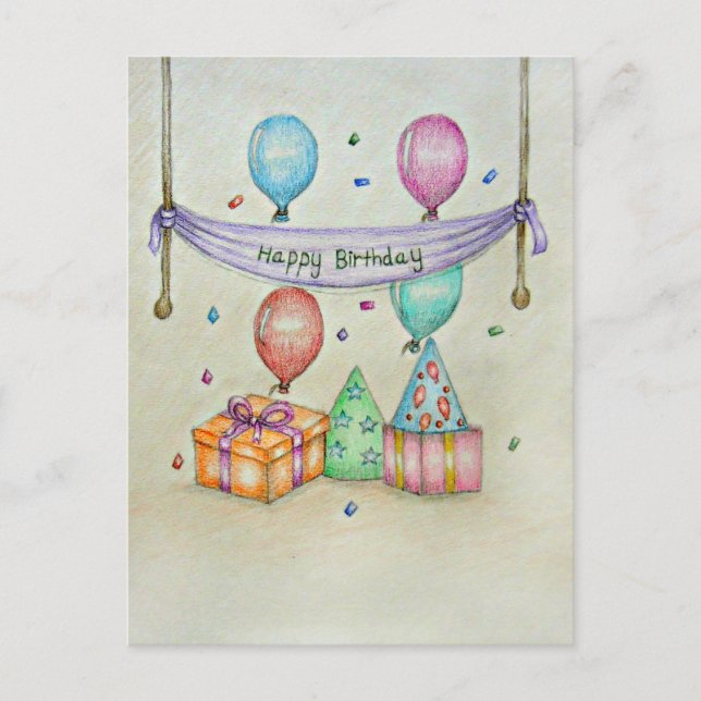 Carte Postale Anniversaire (Devant)