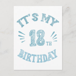 Carte Postale anniversaire 18