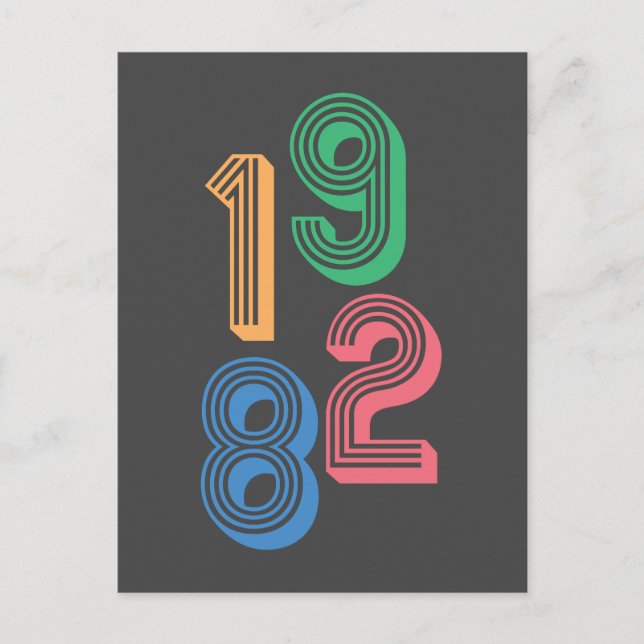 Carte Postale Anniversaire - 1982 - 40e anniversaire (Devant)