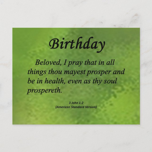 Carte Postale Anniversaire 3 Jean 1-2 (Devant)