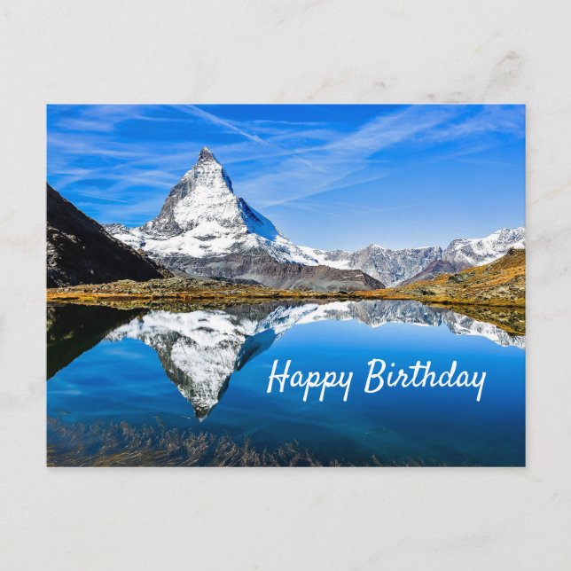 Carte Postale Anniversaire 4 Matterhorn (Devant)