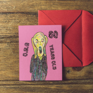 Carte Postale anniversaire 50 ans tous âges  