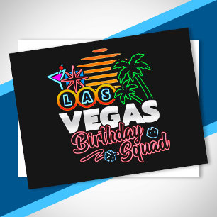 Carte Postale Anniversaire à Las Vegas - Équipe d'anniversaire à