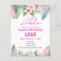 Anniversaire Adulte Tropical Luau Aloha