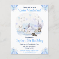 Anniversaire Animaux Arctiques Merveilles d'Hiver