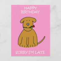 Anniversaire Cartoon Puppy