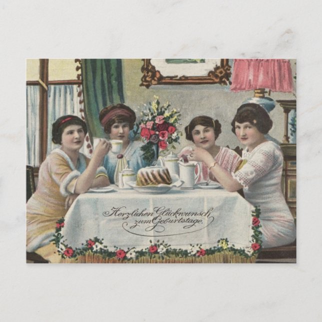 Carte Postale Anniversaire danois - Fodseldag (Devant)