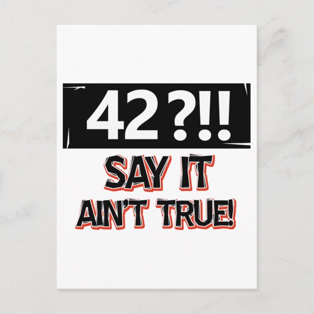 Carte Postale Anniversaire de 42 ans (Devant)