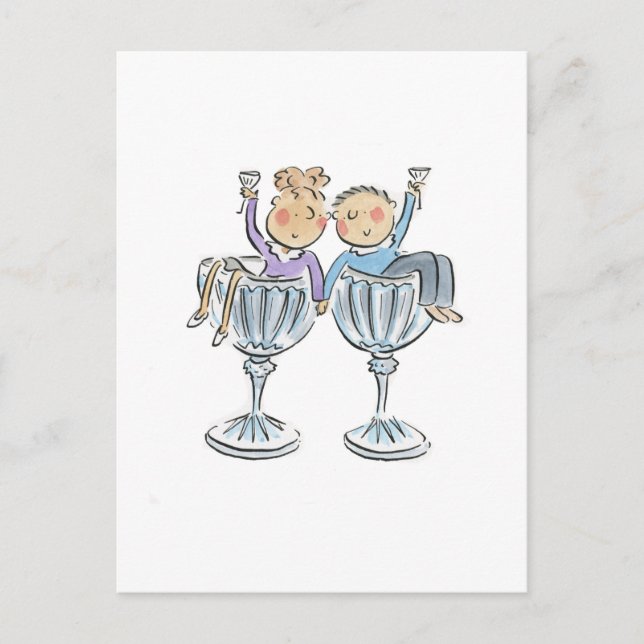 Carte Postale Anniversaire de cristal (Devant)