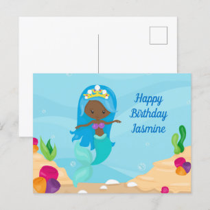 Carte Postale Anniversaire de enfant personnalisée de fille de s