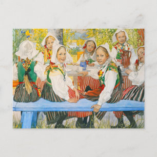 Carte Postale Anniversaire de Kersti Par Carl Larsson