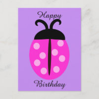 Anniversaire de la coccinelle rose