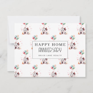 Carte Postale Anniversaire de maison ballons immobilier
