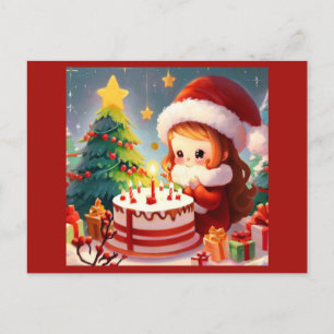 Carte Postale Anniversaire de Noël 1