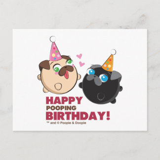 Carte Postale Anniversaire De Poopie Et Doopie