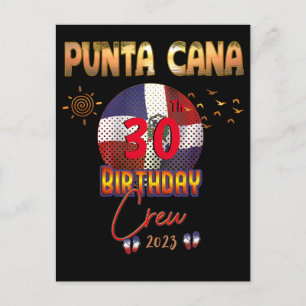 Carte Postale Anniversaire de Punta Cana République Dominicaine