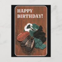 Anniversaire de rugby vintage