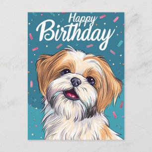 Carte Postale Anniversaire de Shi Tzu