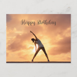 Carte Postale Anniversaire de yoga 