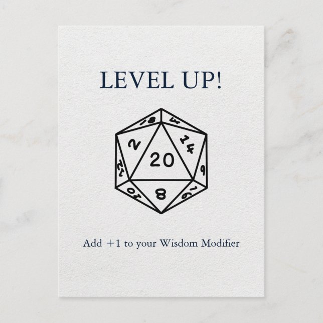 Carte Postale Anniversaire des donjons et dragons (Devant)