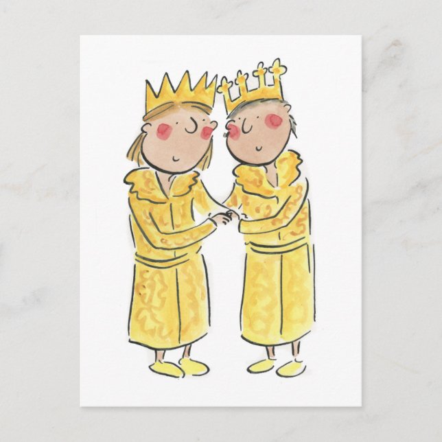 Carte Postale Anniversaire doré (Devant)