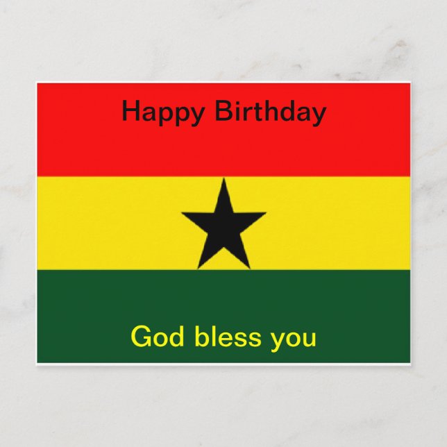 Carte Postale Anniversaire du Ghana (Devant)