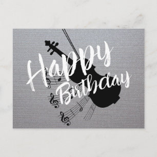 Carte Postale Anniversaire du musicien