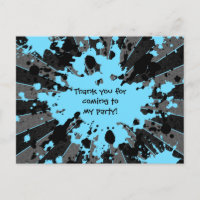 Anniversaire du paintball bleu