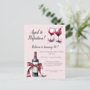 Carte Postale Anniversaire du vin personnalisable